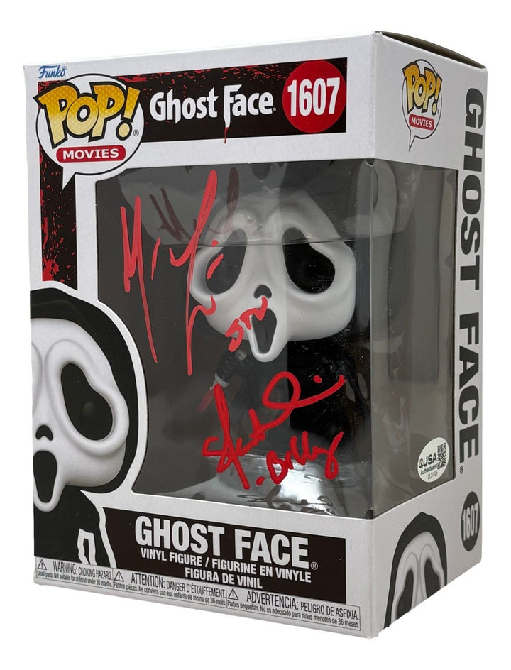 Matthew Lillard Skeet Ulrich Signed Scream Ghostface Funko Pop #1607 JSA QR