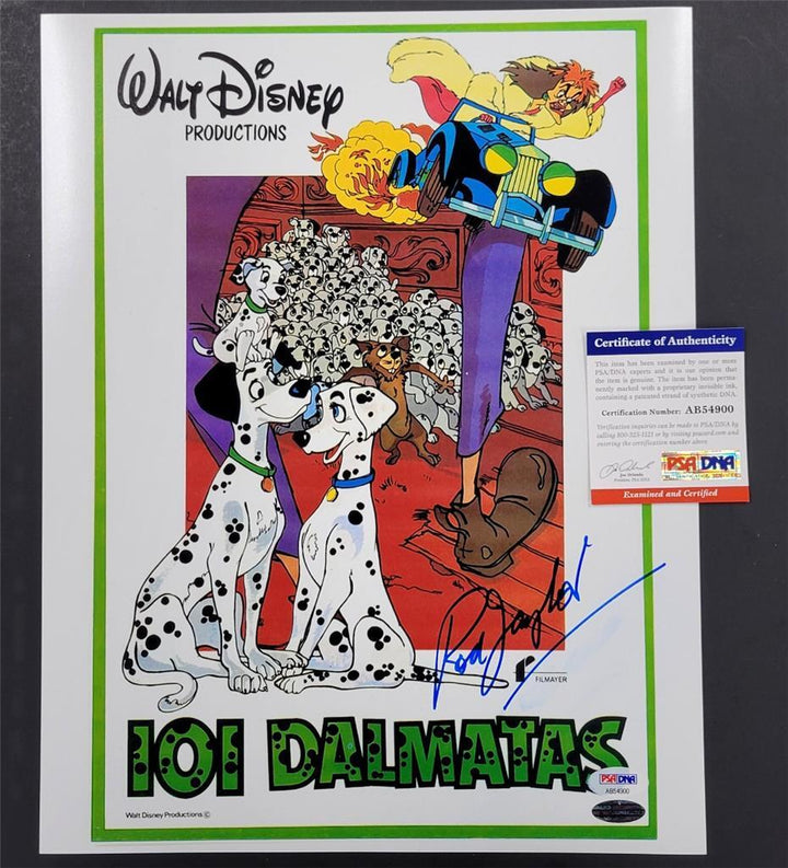 *READ* Rod Taylor signed Disney 101 Dalmatians 11x14 photo autograph ~ PSA/DNA
