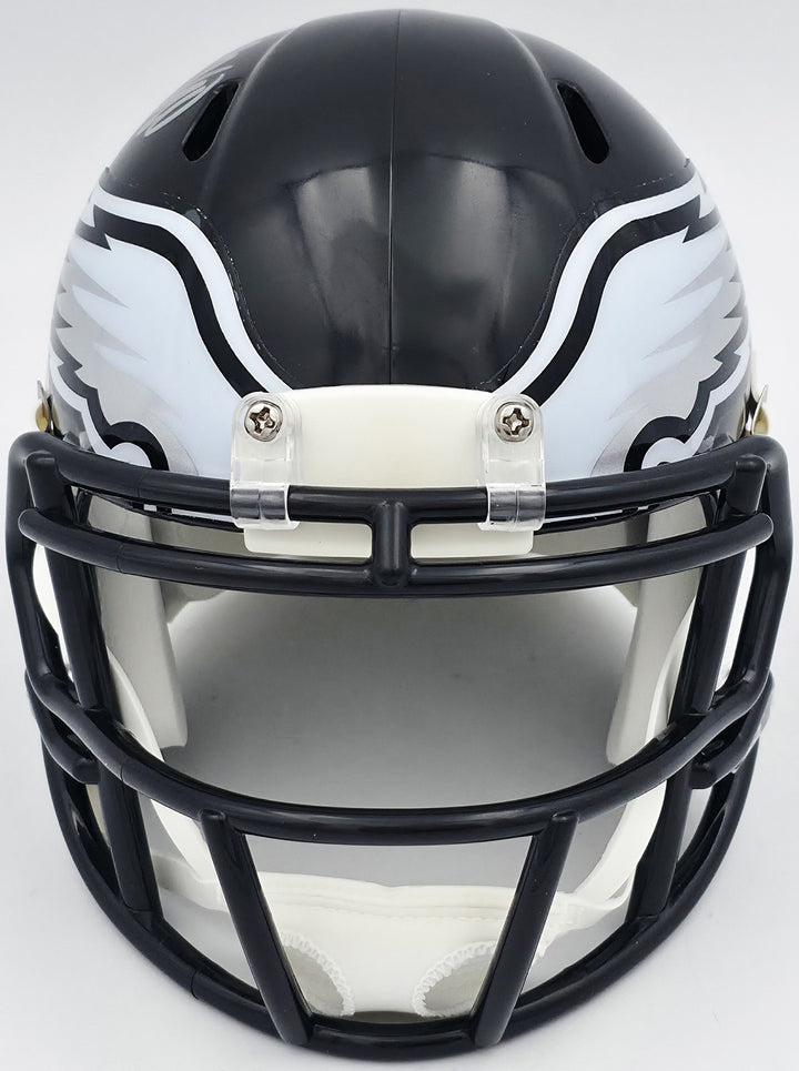 DeSean Jackson Signed Eagles 2022 Alternate Black Speed Mini Helmet Beckett Wit