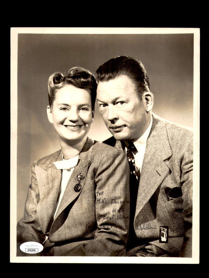 Fred Allen And Portland JSA Coa Signed 8x10 Photograph Autograph