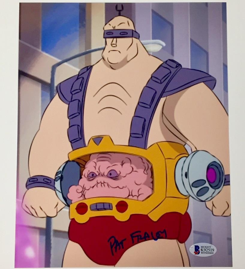 PAT FRALEY signed Krang 8x10 Photo * BAS COA * Teenage Mutant Ninja Turtles TMNT