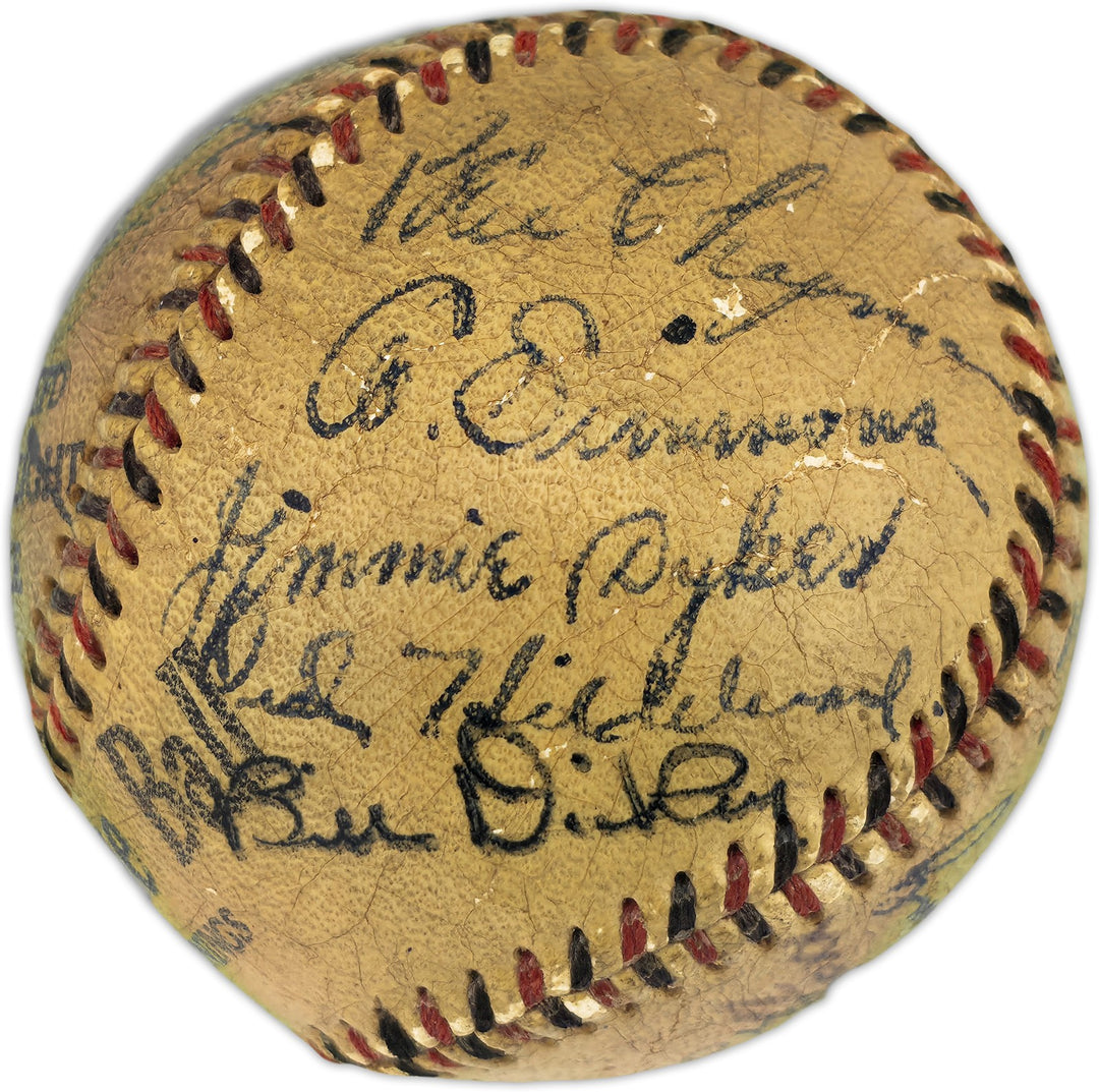 1933 1st AL All Star Team Auto League Baseball 18 Sigs Babe Ruth, Gehrig PSA/DNA