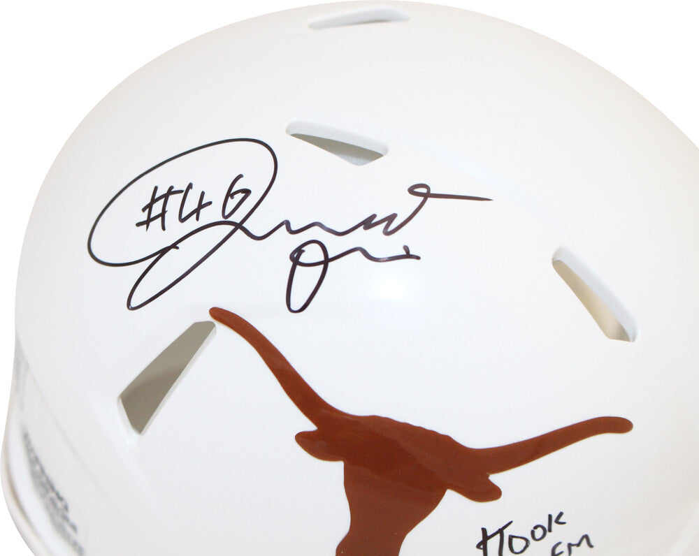 Joseph Ossai Signed Texas Longhorns Speed Mini Helmet Hook Em Beckett 39343