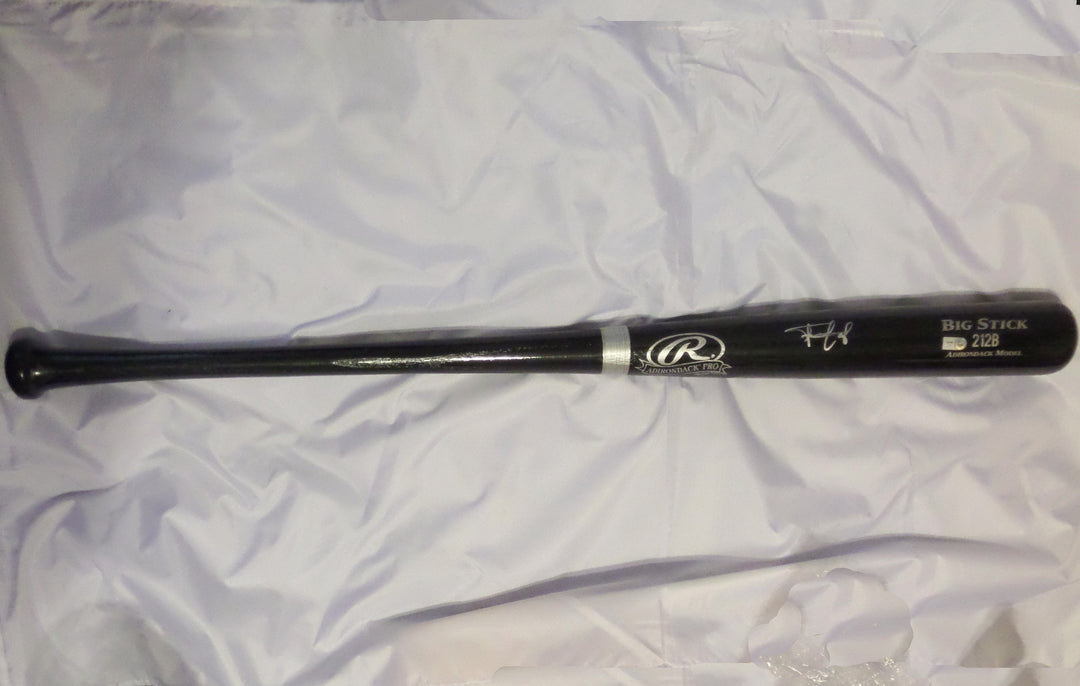 FRANCISCO MARTINEZ SIGNED RAWLINGS BIG STICK FULL SIZE BLACK BAT DETROIT TIGERS