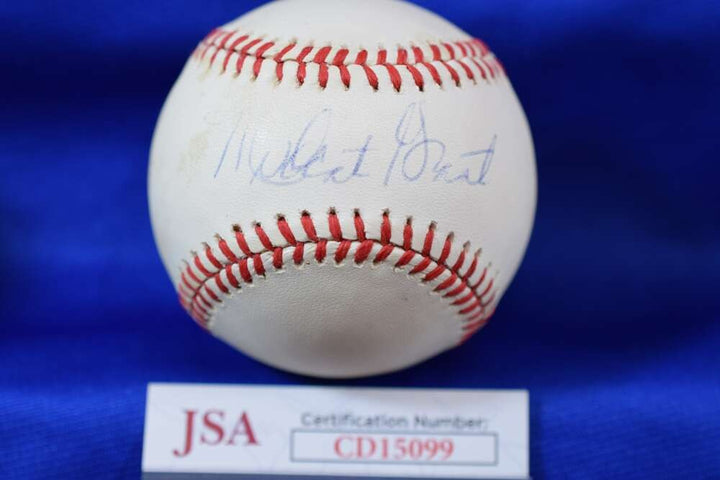 Mudcat Grant JSA COA Autograph OAL American League Signed Baseball