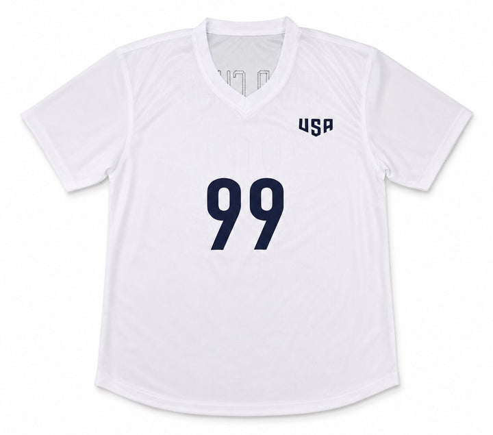 Team USA 1999 Women's World Cup Champions Signed White Jersey With 8 Sigs Hamm