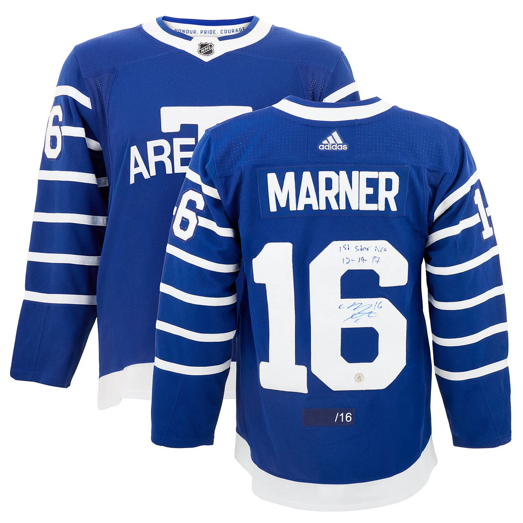 Mitch Marner Toronto Arenas Signed 1st Star Century Game adidas Jersey #/16
