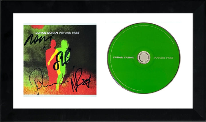Duran Duran signed 2021 Future Past 4.5x5.25 Art Card/CD 4-Sigs/Autos Framed-COA