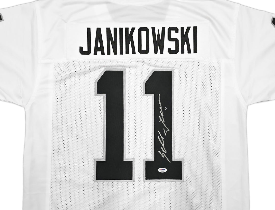 Oakland Raiders Sebastian Janikowski Signed White Jersey PSA/DNA