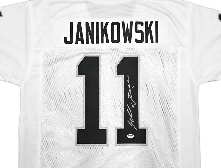 Oakland Raiders Sebastian Janikowski Signed White Jersey PSA/DNA