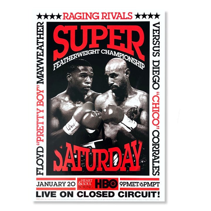 Mayweather vs Corrales 22x28 Poster - COA Owned By Caesars 1/20/2001