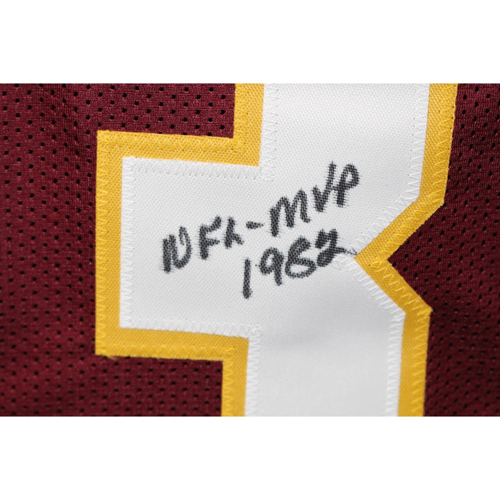 Mark Moseley Autographed Pro Style XL Red Jersey 82 MVP Beckett Witness 54291