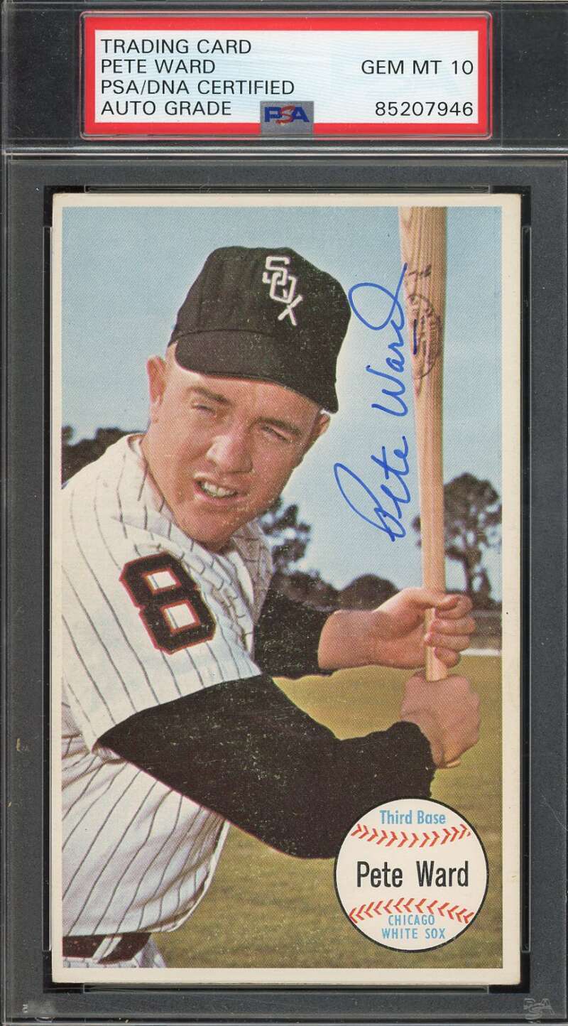 Pete Ward Gem Mint 10 PSA DNA Signed 1964 Topps Giants Autograph