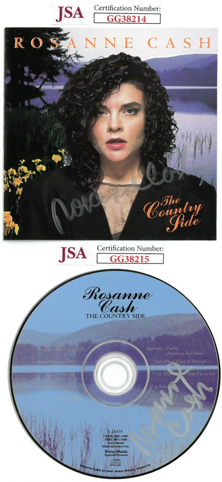 Rosanne Cash signed The Country Side Album CD Cover & CD- JSA Hologram ( 2 sigs)