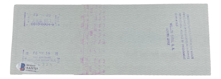 Stan Musial St. Louis Cardinals Signed  Bank Check #5492 BAS