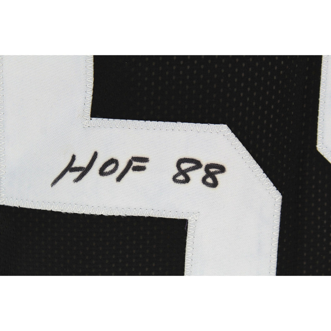 Jack Ham Autographed Pittsburgh Steelers Black Jersey BAS COA Signed Inscribed