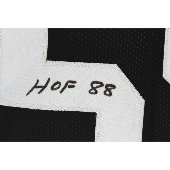 Jack Ham Autographed Pittsburgh Steelers Black Jersey BAS COA Signed Inscribed
