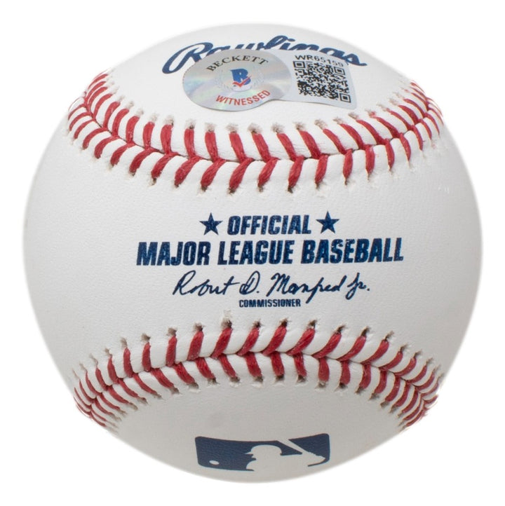 Andre Dawson Chicago Cubs Signed Official MLB Baseball The Hawk BAS