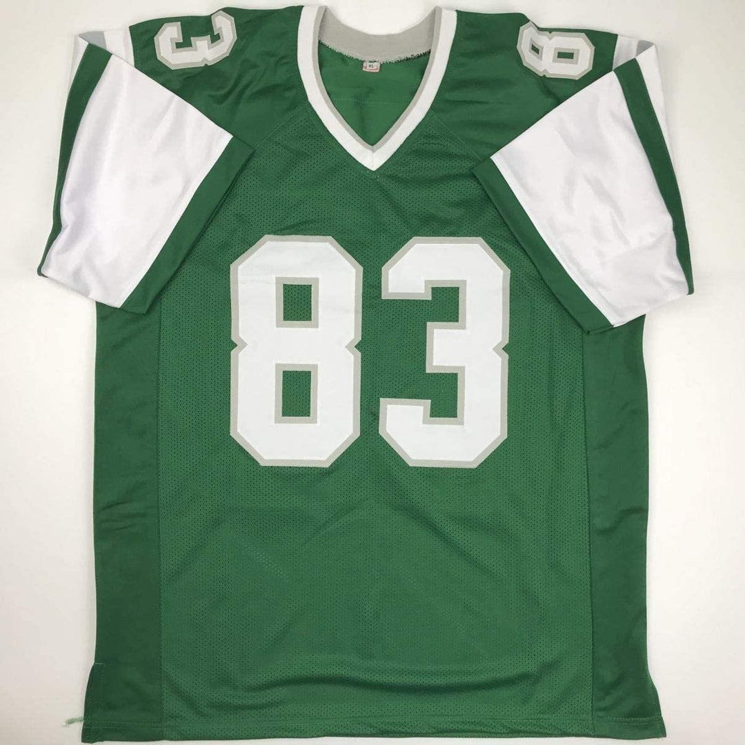 Autographed/Signed VINCE PAPALE Philadelphia Green Jersey JSA COA Auto