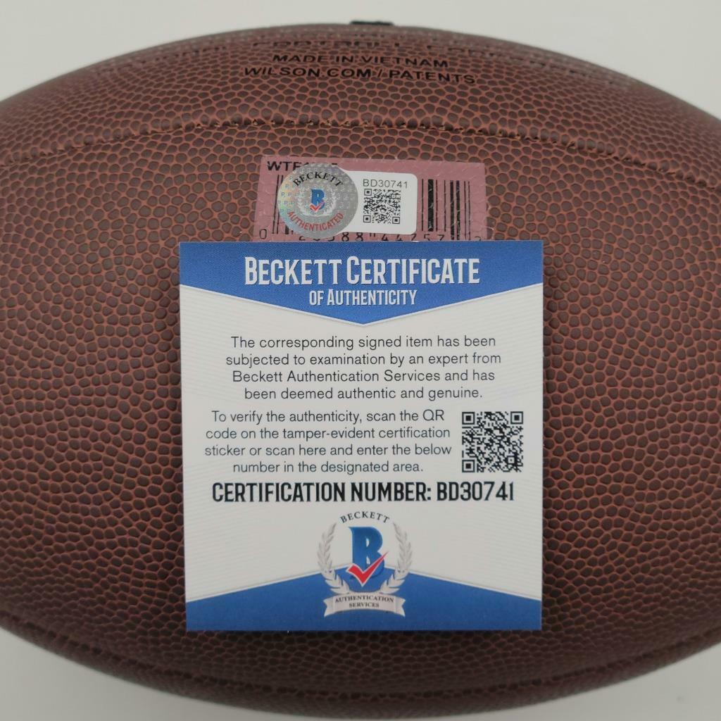 Ronnie Brown signed "Wildcat" Football autograph ~ Beckett BAS COA