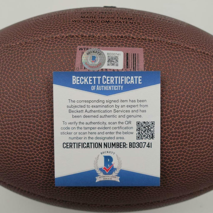 Ronnie Brown signed "Wildcat" Football autograph ~ Beckett BAS COA