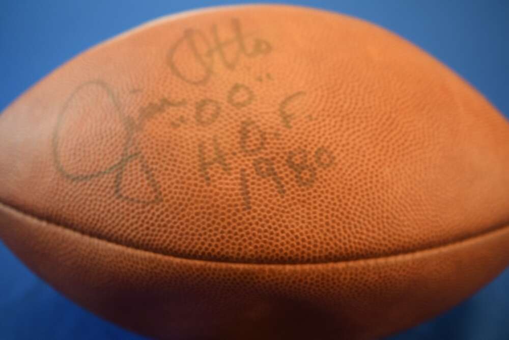 Jim Otto PSA DNA Autographed Official NFL Signed Football HOF 1980
