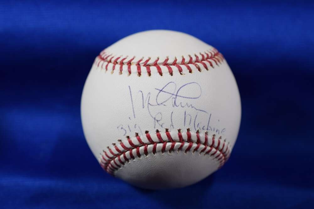 Mike Lum PSA DNA Autograph Major League OML Signed Baseball Rare Big Red Machine