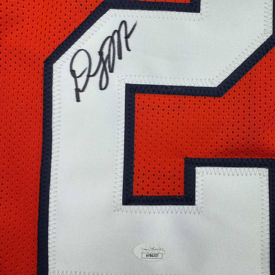 Autographed/Signed D.J. DJ Moore Chicago Retro Orange Jersey BAS JSA COA