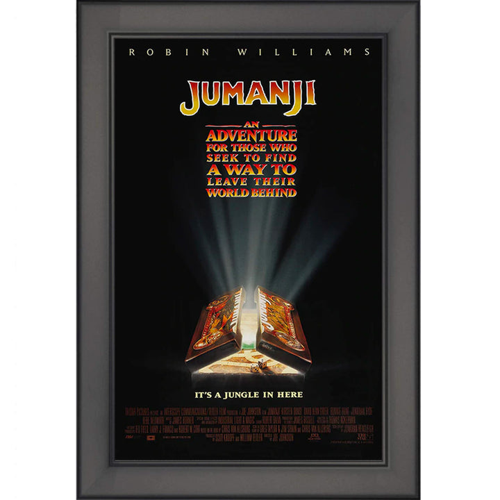 Framed Jumanji Official Movie Poster Photo Print Size 11x17 Black Frame