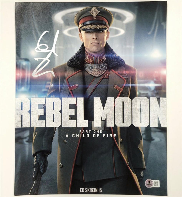 Ed Skrein signed Rebel Moon 11x14 photo autograph auto ~ Beckett BAS