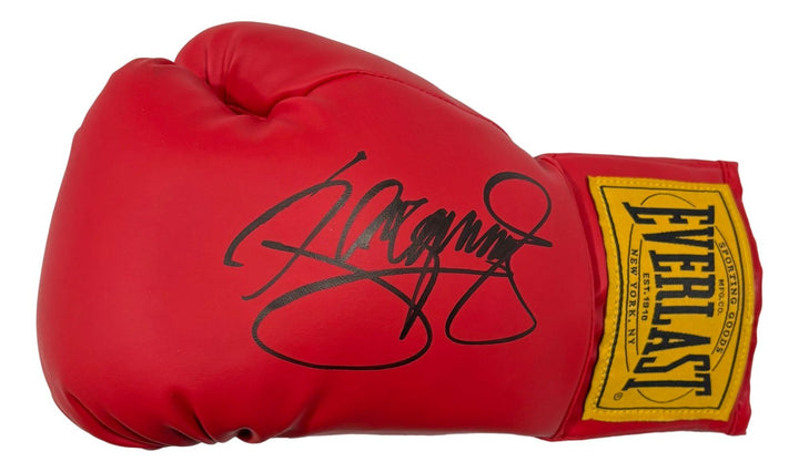 Manny Pacquiao Signed Red Left Hand Everlast Boxing Glove BAS