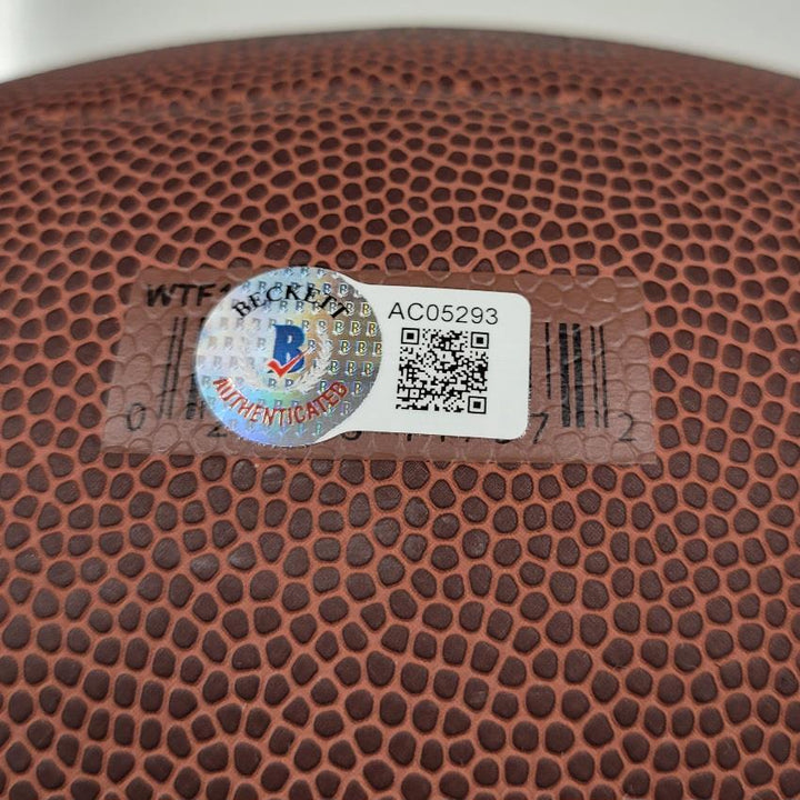 Darrelle Revis signed Wilson NFL Football NY Jets autograph (A) Beckett BAS