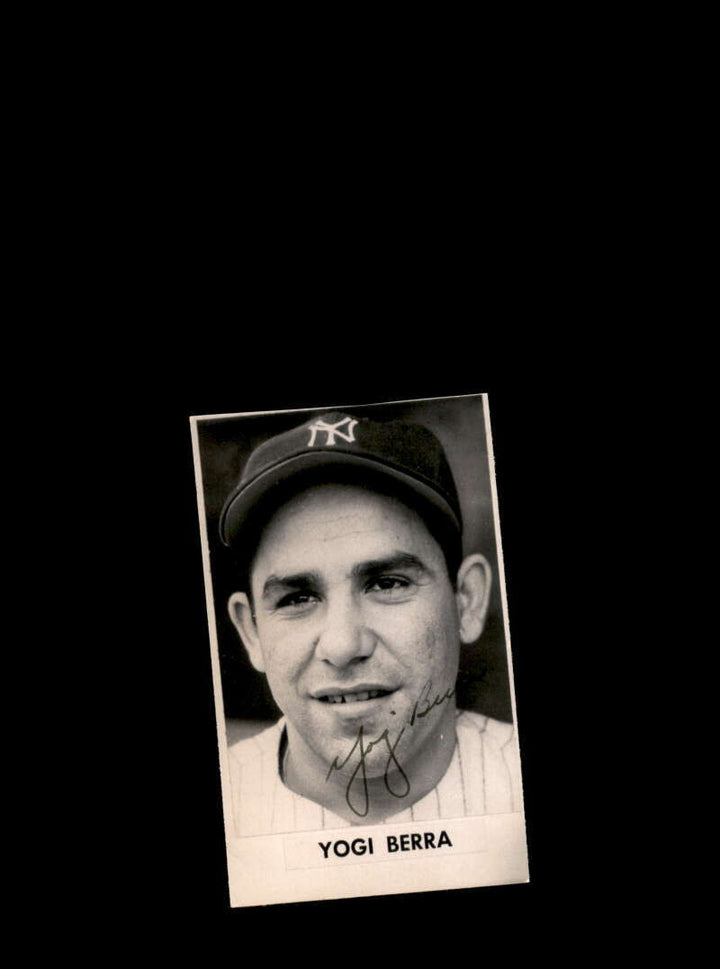 Yogi Berra JSA Coa Signed Vintage 3x4 1950 Original New York Yankees Photo