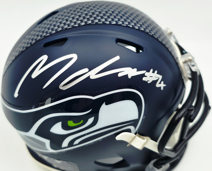 Michael Dickson Signed Seahawks SB LX Champions Mini Helmet MCS COA