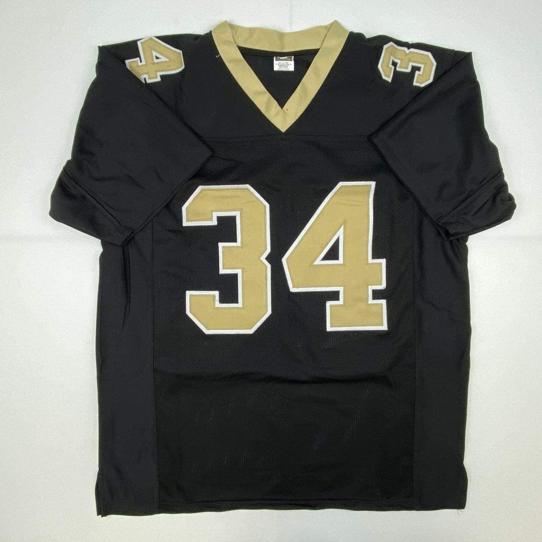 Autographed/Signed RICKY WILLIAMS New Orleans Black Jersey Beckett COA Auto