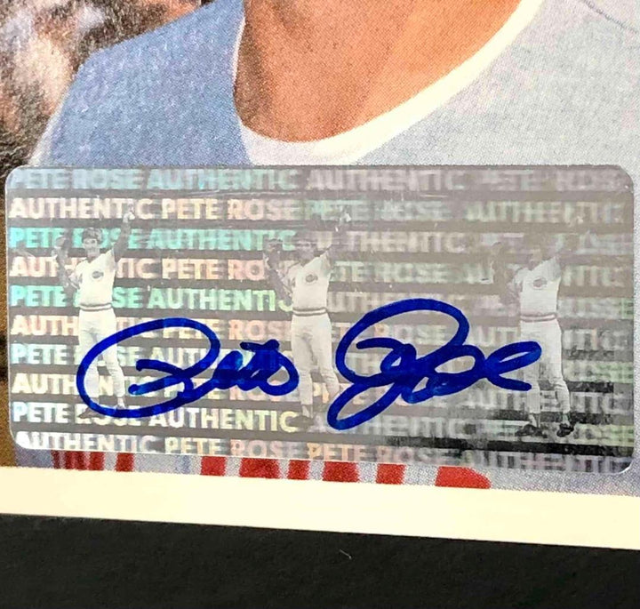Pete Rose autograph Reds signed 1985 Renata Galasso card w/ PR authentic holo