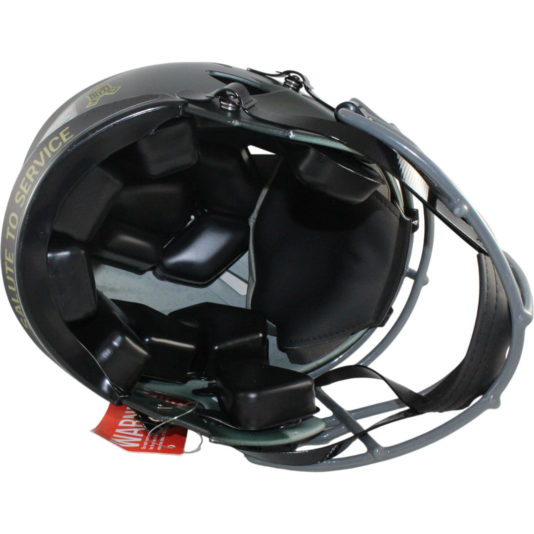 Bo Nix Autographed Denver Broncos Authentic 25 STS Helmet Beckett Witness 55118
