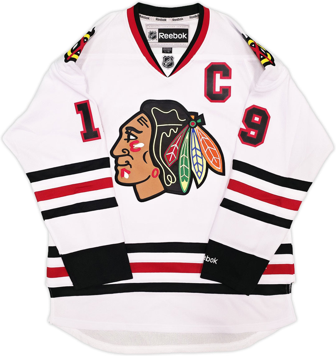 Blackhawks Jonathan Toews Signed White Reebok Premier Jersey Size L Beckett Wit