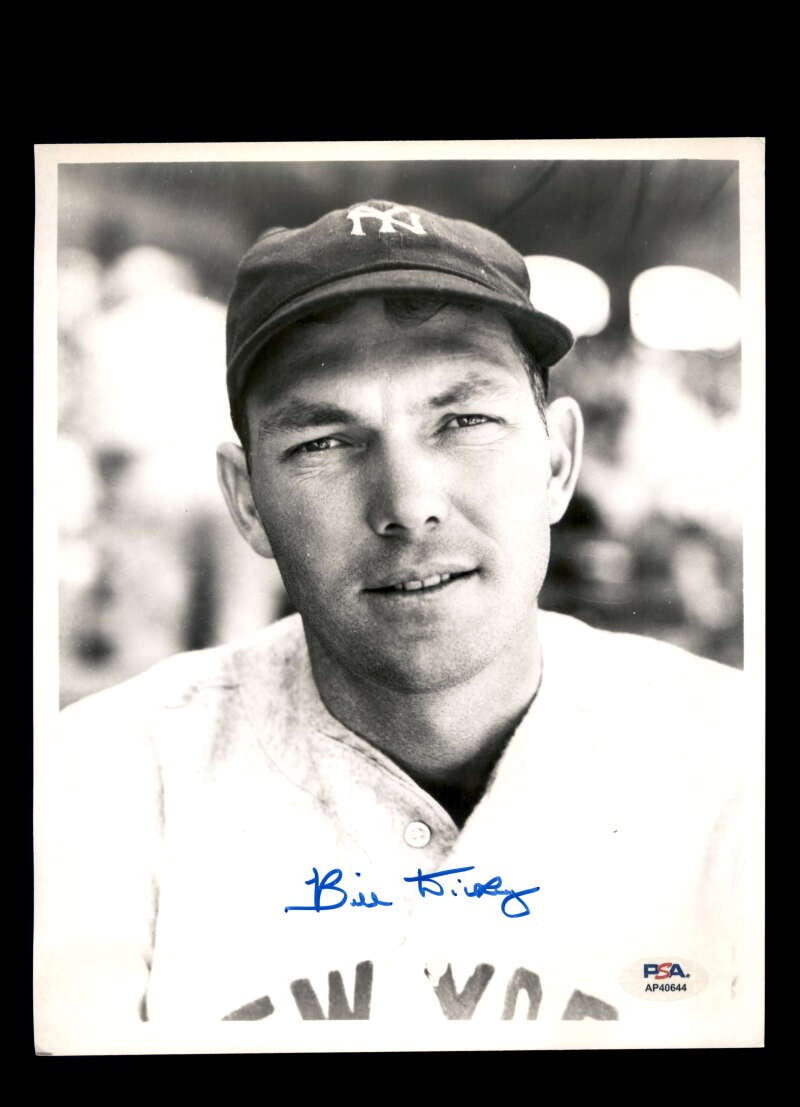 Bill Dickey PSA DNA Autograph 8x10 Photo Signed Yankees
