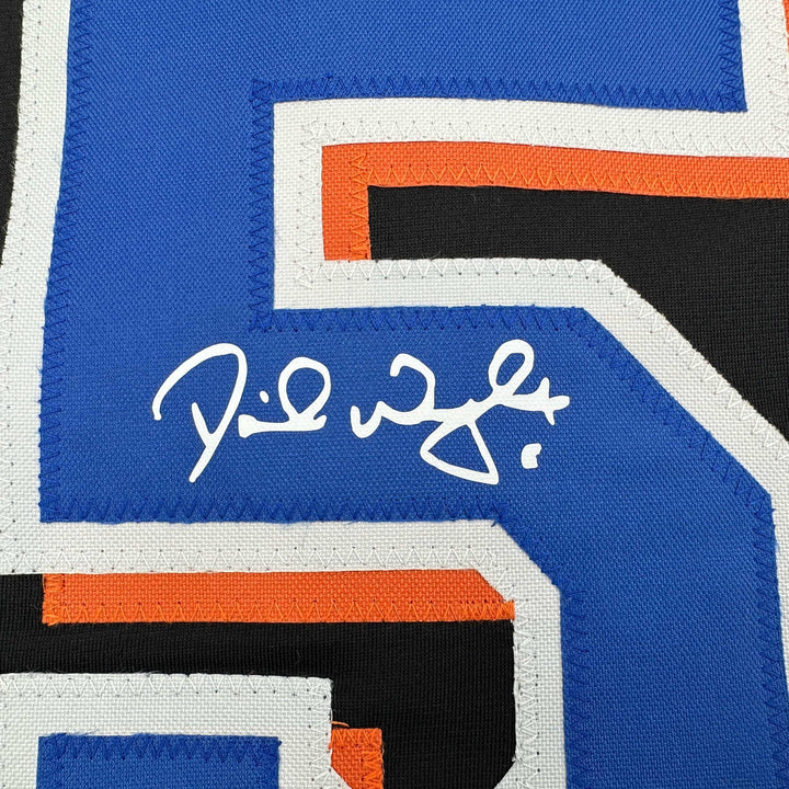 Facsimile Autographed David Wright New York Black Reprint Jersey Size Men's XL