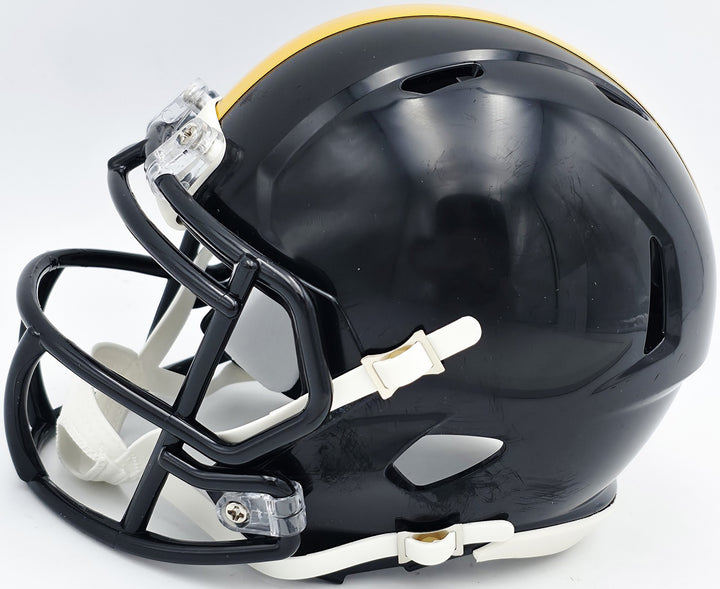 Hines Ward Auto Signed Pittsburgh Steelers Black Speed Mini Helmet Beckett Wit