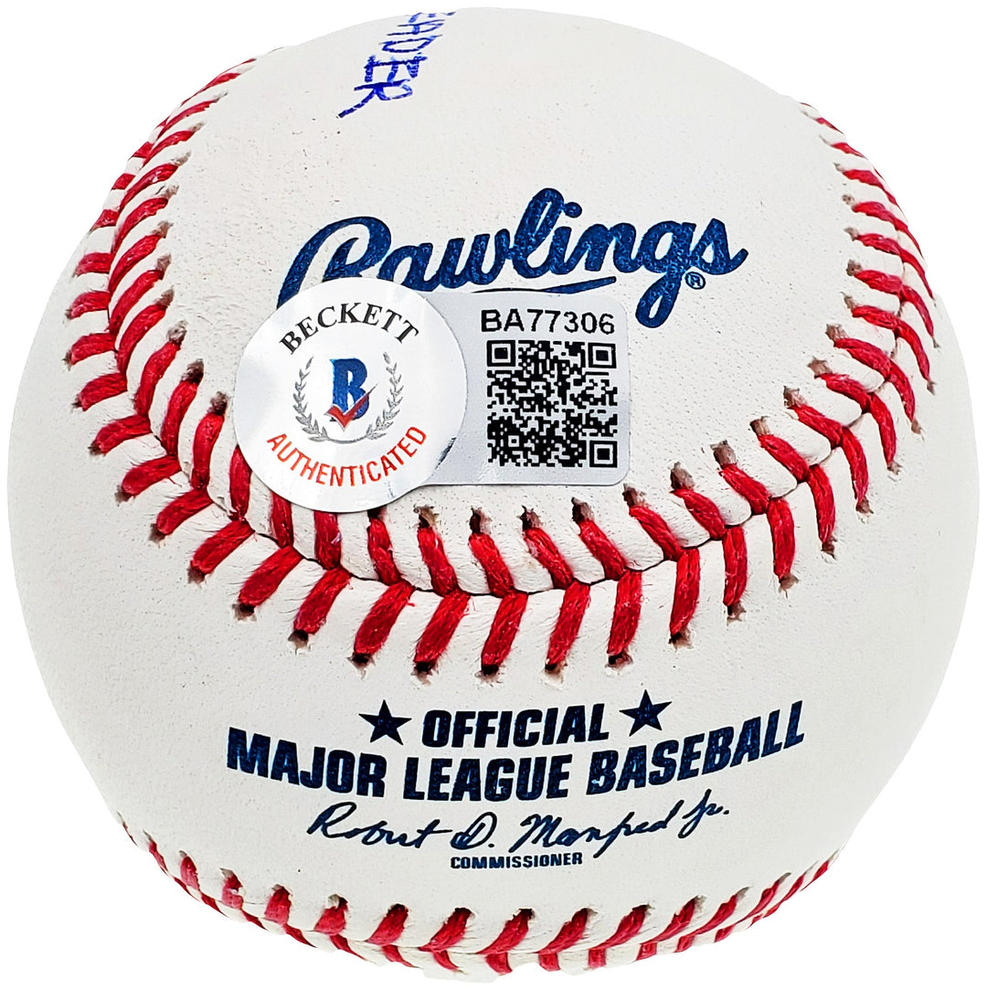 Rich "Goose" Gossage Signed MLB Baseball St. Louis Cardinals 6 Stats Beckett