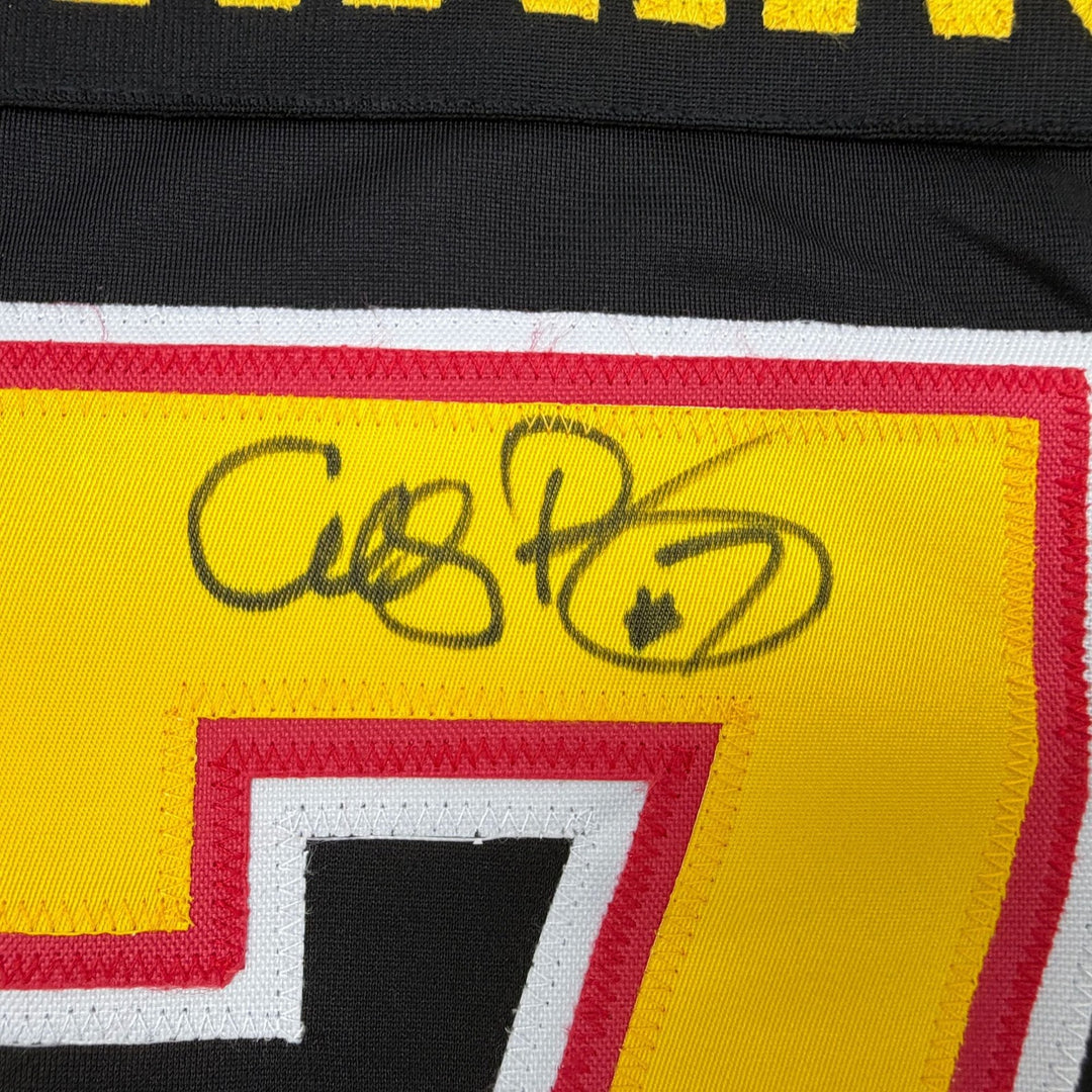 Autographed/Signed Cliff Ronning Vancouver Black Jersey Beckett BAS COA