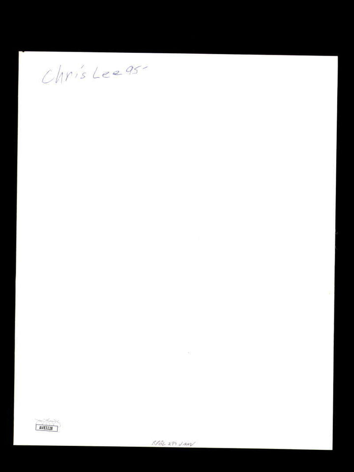 Christopher Lee JSA Coa Signed 8x10 Photograph Dracula Autograph