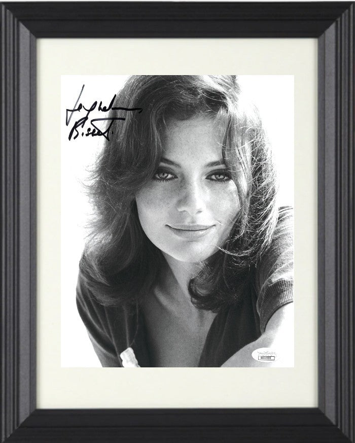 Jacqueline Bisset signed Vintage Hollywood B&W 8x10 Photo Framed - JSA #DD32880