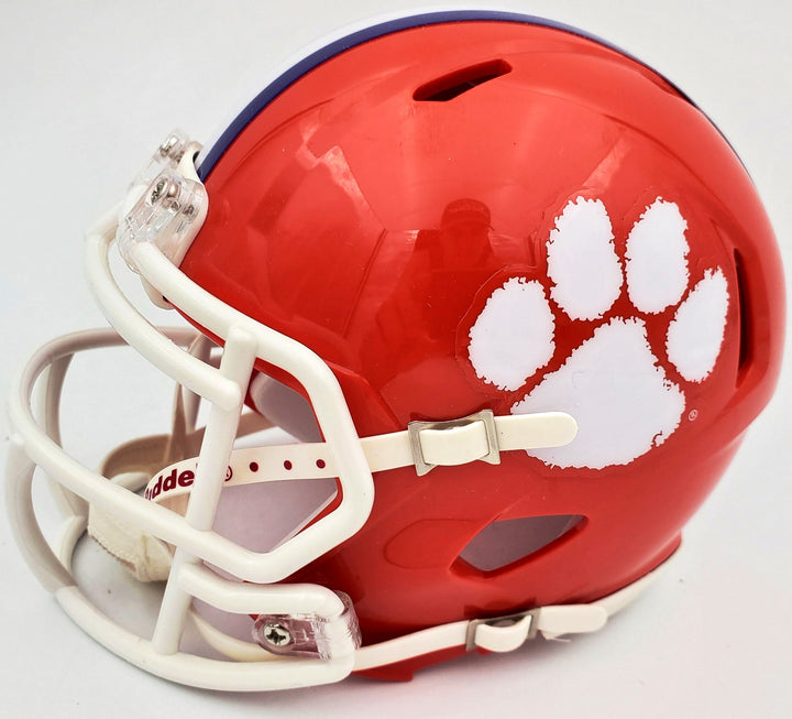 Hunter Renfrow Signed Clemson Tigers Speed Mini Helmet Beckett BAS