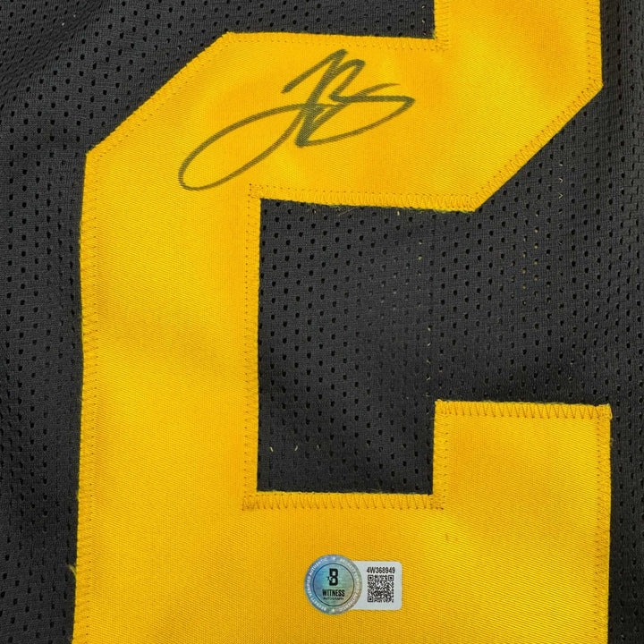Autographed/Signed Le'Veon LeVeon Bell Pittsburgh Black CR Jersey JSA COA