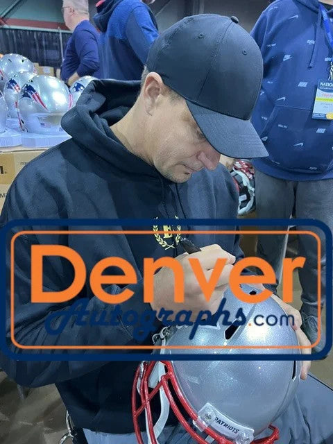 Rob Gronkowski Autographed New England Patriots Pro Helmet Beckett WIT 58325
