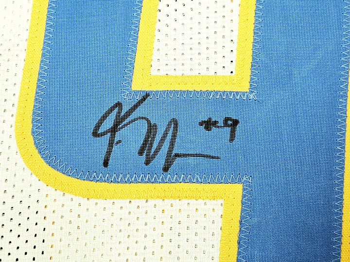 Los Angeles Chargers Kenneth Murray Jr. Signed White Jersey Beckett Wit