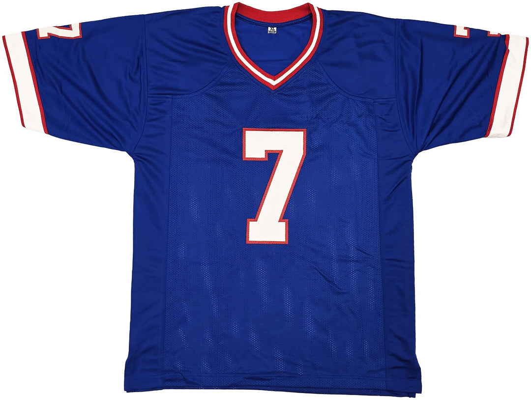 Buffalo Bills Doug Flutie Signed Blue Jersey Beckett Witness